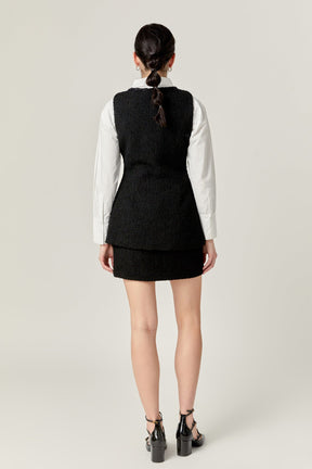 ENGLISH FACTORY - Tweed Skirt - SKIRTS available at Objectrare