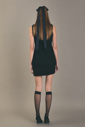 ENGLISH FACTORY - H Line Tweed Skirt - SKIRTS available at Objectrare