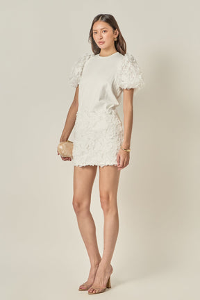 ENGLISH FACTORY - Charlotte Flower Mini Skirt - SKIRTS available at Objectrare