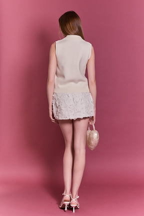 ENGLISH FACTORY - Charlotte Flower Mini Skirt - SKIRTS available at Objectrare
