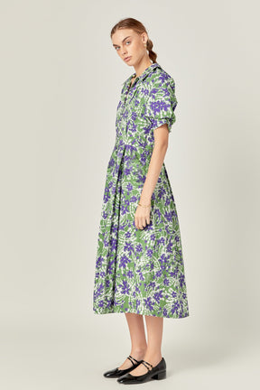 ENGLISH FACTORY - English Factory - Printed Midi Dress - DRESSES available at Objectrare