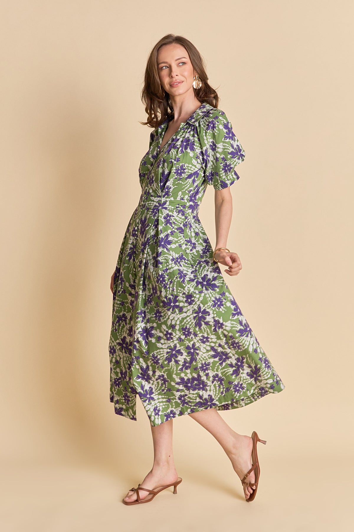 ENGLISH FACTORY - Floral Printed Midi Dress - DRESSES available at Objectrare