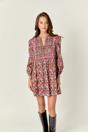 ENGLISH FACTORY - Printed Mini Dress - DRESSES available at Objectrare