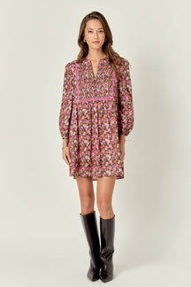 ENGLISH FACTORY - Printed Mini Dress - DRESSES available at Objectrare