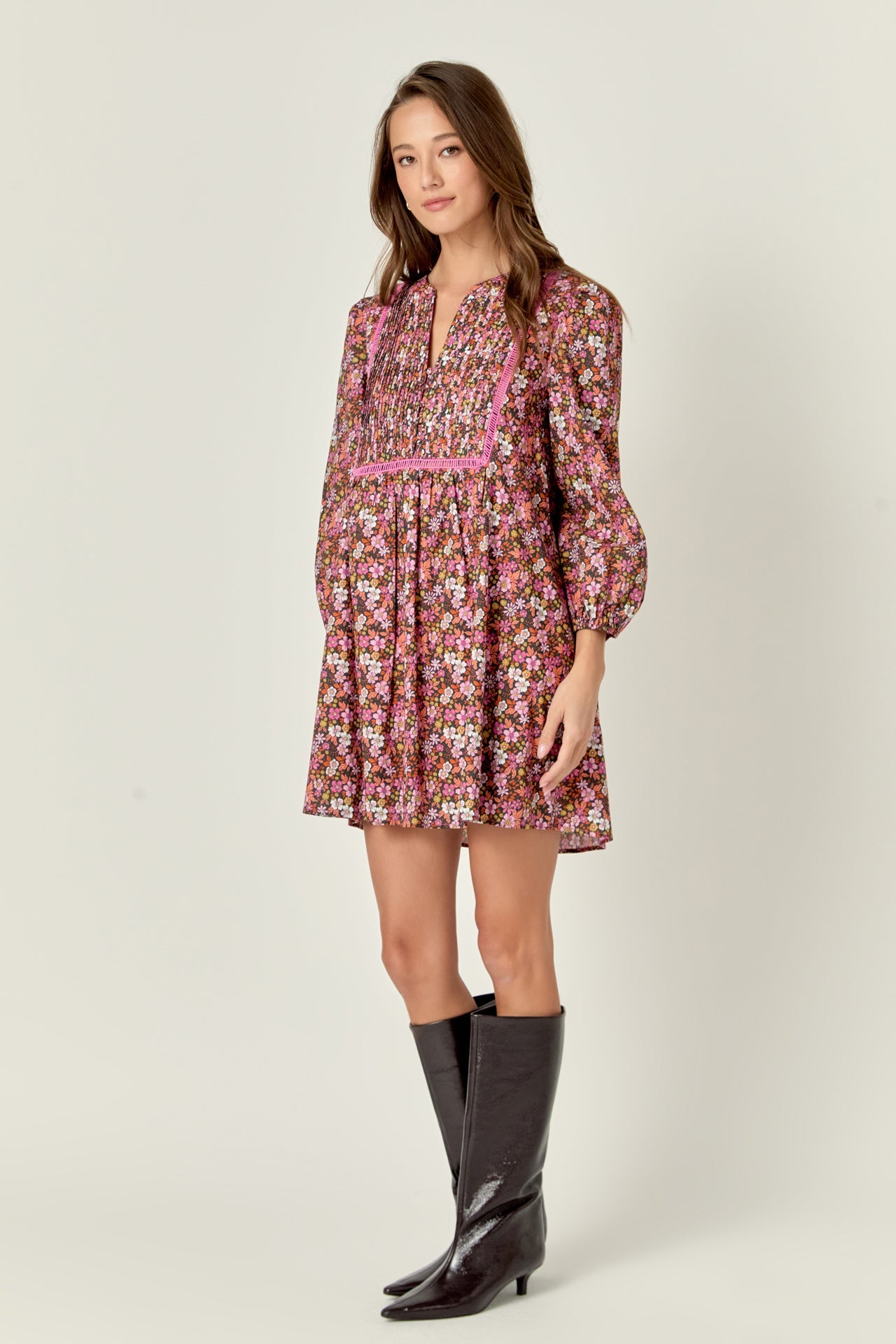 ENGLISH FACTORY - Printed Mini Dress - DRESSES available at Objectrare