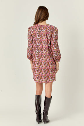 ENGLISH FACTORY - Printed Mini Dress - DRESSES available at Objectrare