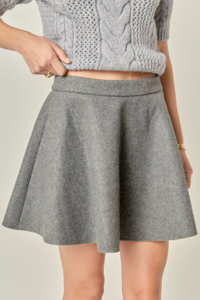 ENGLISH FACTORY - Flare Mini Skirt - SKIRTS available at Objectrare