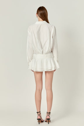 Ruffled Micro Mini Romper