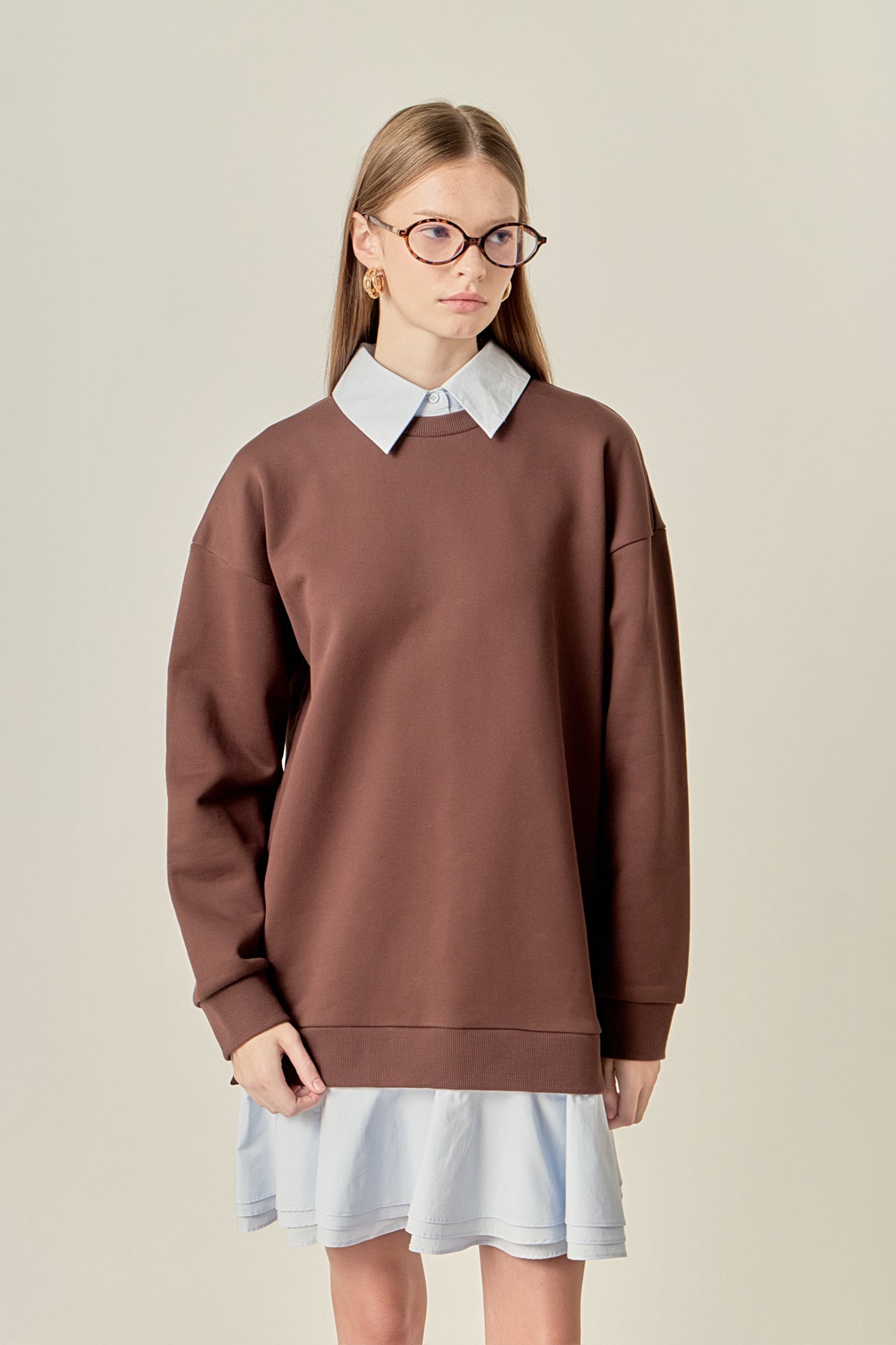 ENGLISH FACTORY - Mixed Media Mini Dress - DRESSES available at Objectrare