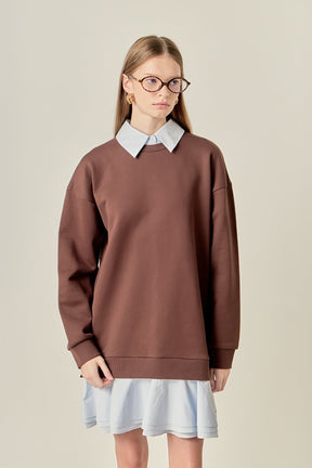 ENGLISH FACTORY - Mixed Media Mini Dress - DRESSES available at Objectrare