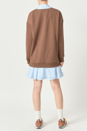 ENGLISH FACTORY - Mixed Media Mini Dress - DRESSES available at Objectrare