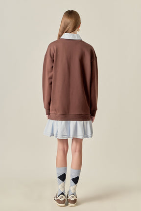 ENGLISH FACTORY - Mixed Media Mini Dress - DRESSES available at Objectrare