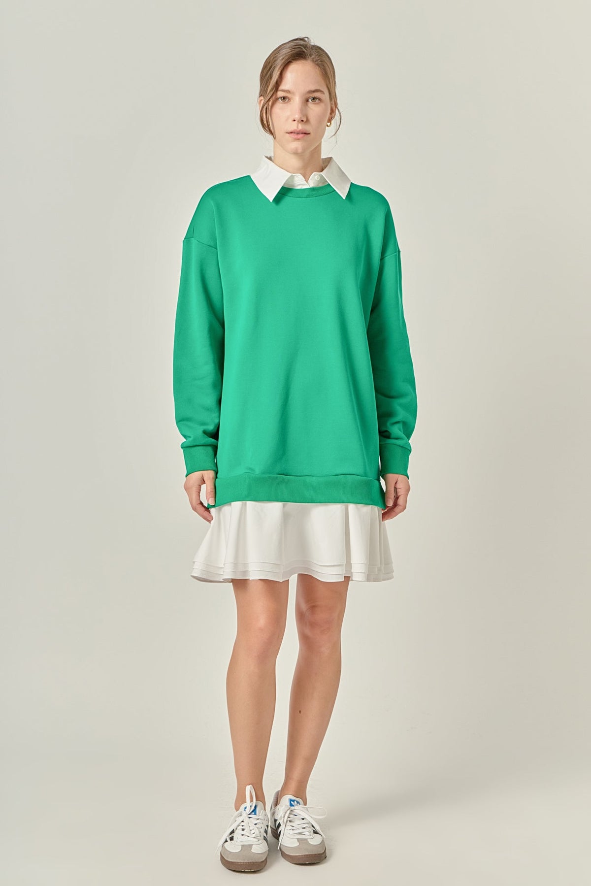 ENGLISH FACTORY - Mixed Media Mini Dress - DRESSES available at Objectrare
