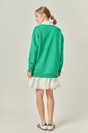 ENGLISH FACTORY - Mixed Media Mini Dress - DRESSES available at Objectrare