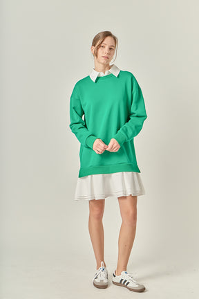 ENGLISH FACTORY - Mixed Media Mini Dress - DRESSES available at Objectrare