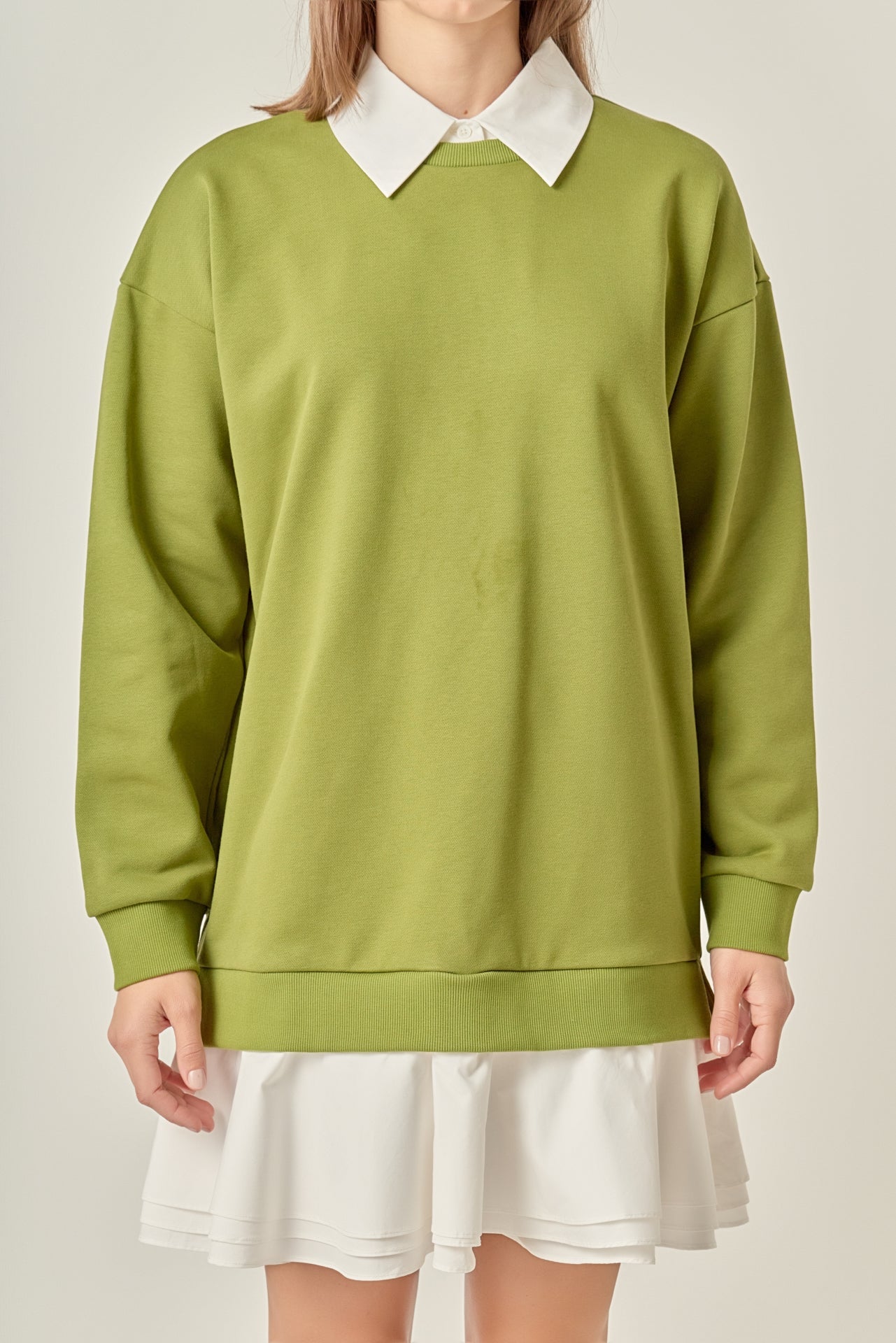 ENGLISH FACTORY - Mixed Media Mini Dress - DRESSES available at Objectrare