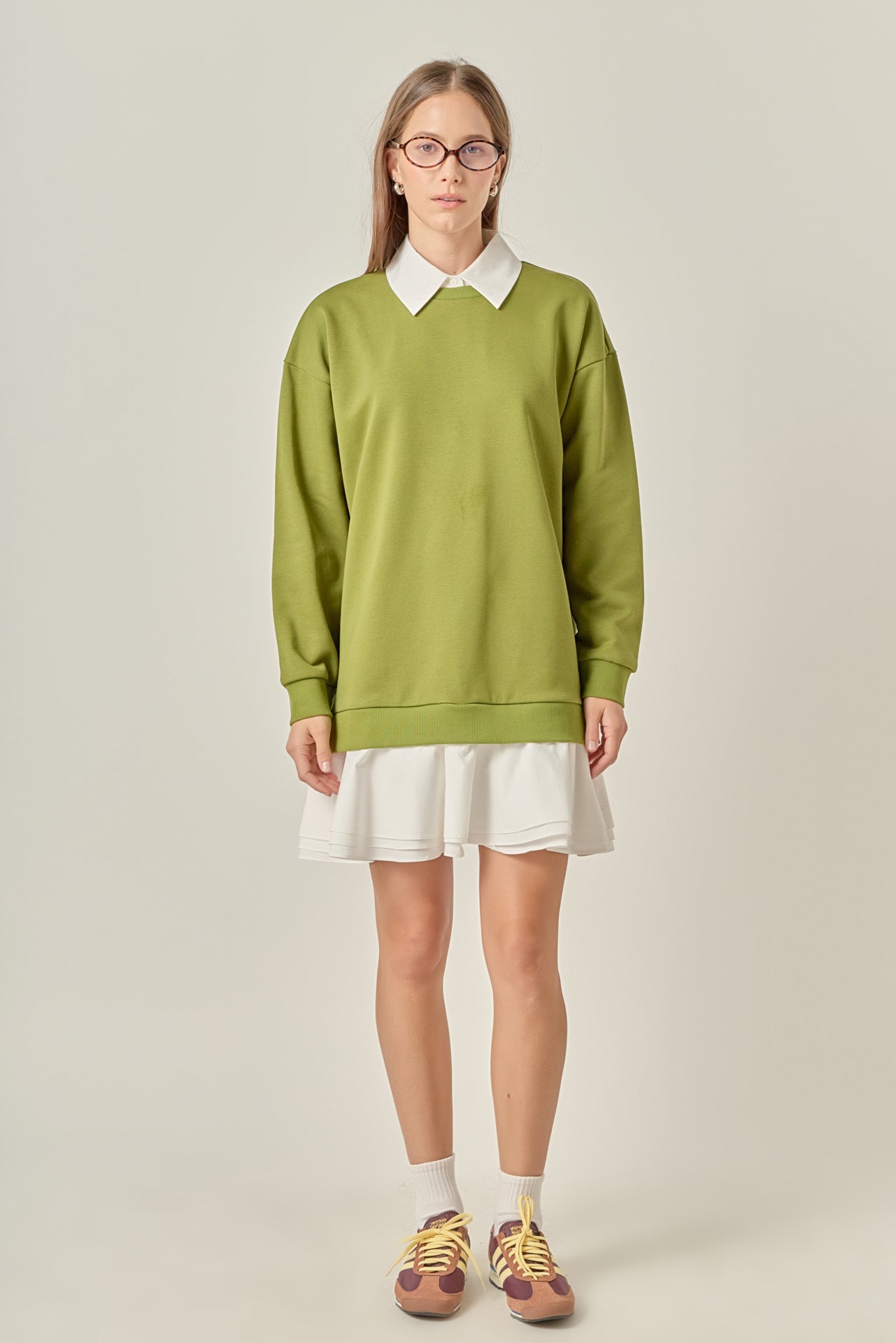 ENGLISH FACTORY - Mixed Media Mini Dress - DRESSES available at Objectrare