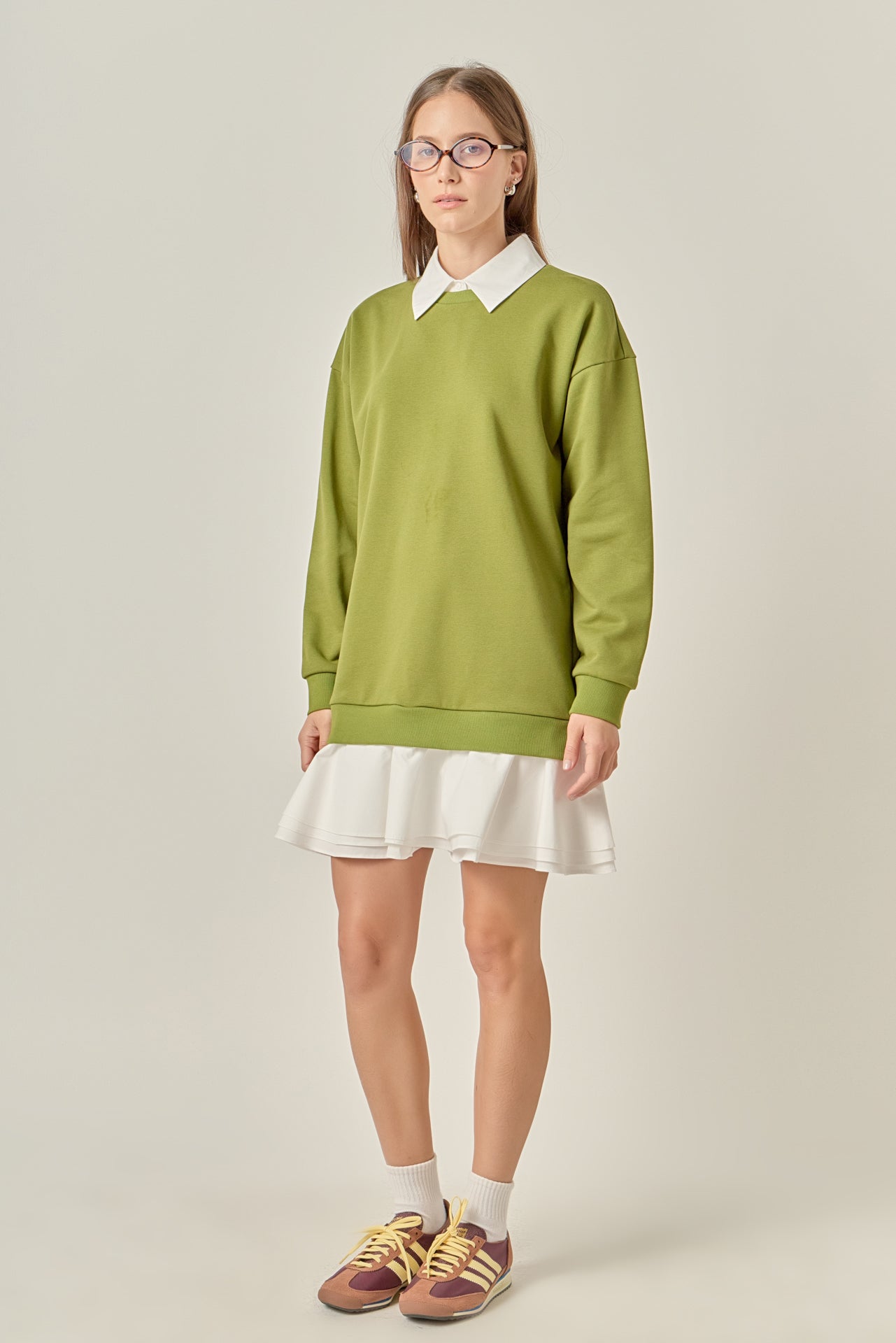 ENGLISH FACTORY - Mixed Media Mini Dress - DRESSES available at Objectrare