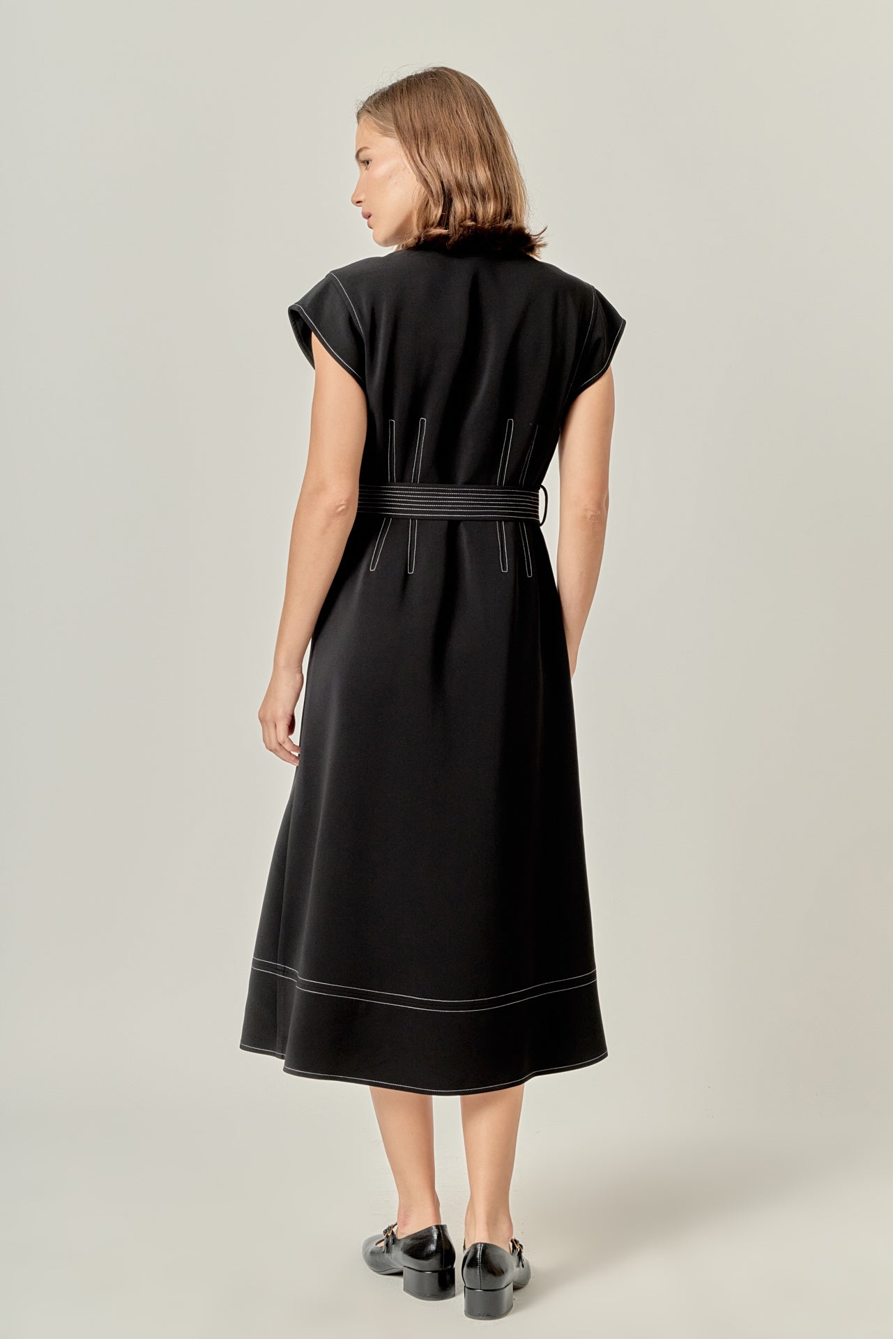 ENGLISH FACTORY - Modern Structure Midi Dress - DRESSES available at Objectrare