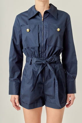 ENGLISH FACTORY - Big Pocket Jumpsuit - JUMPSUITS available at Objectrare