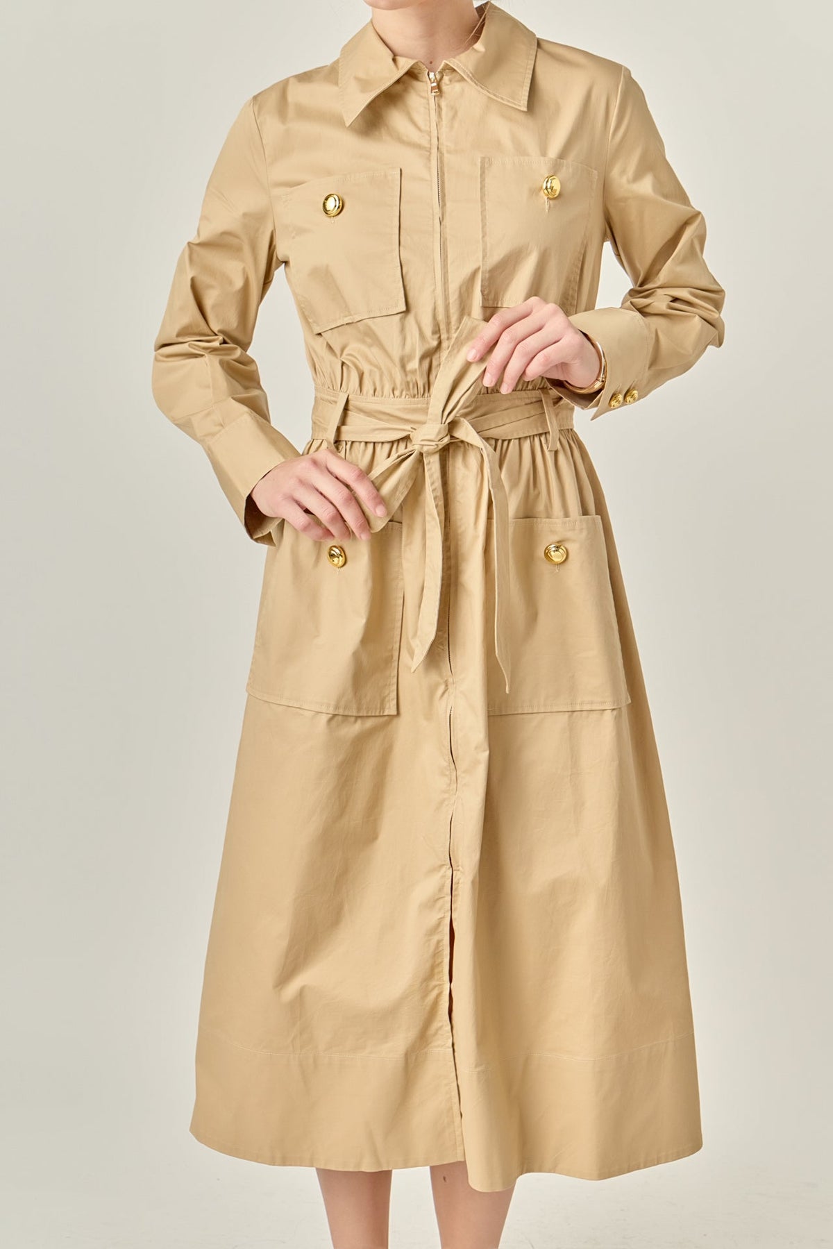 ENGLISH FACTORY - Modern Classic Tie-Waist Dress - DRESSES available at Objectrare