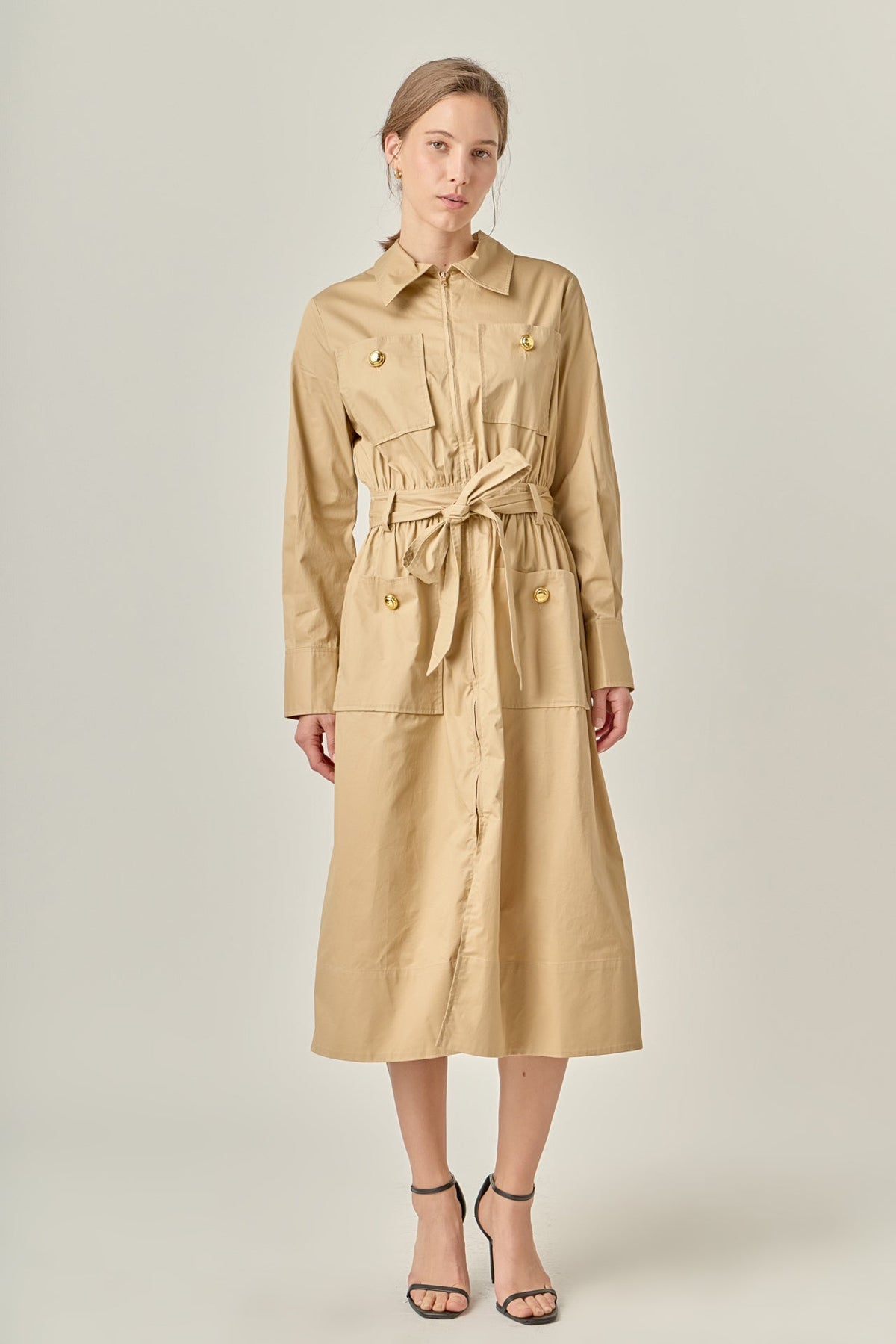 ENGLISH FACTORY - Modern Classic Tie-Waist Dress - DRESSES available at Objectrare