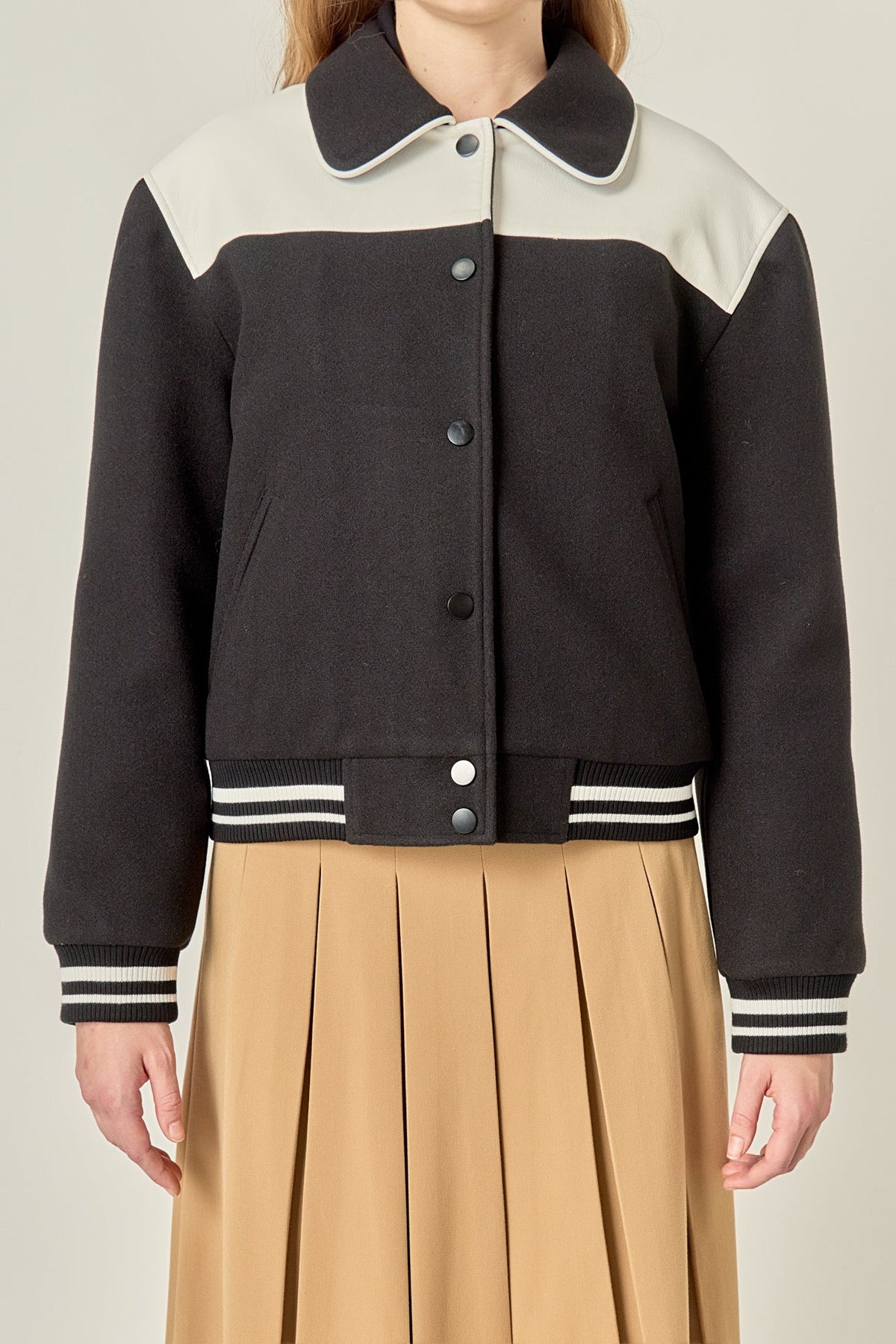 ENGLISH FACTORY - Patch Detailed Bomber Jacket - JACKETS available at Objectrare