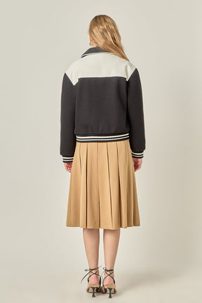 ENGLISH FACTORY - Patch Detailed Bomber Jacket - JACKETS available at Objectrare