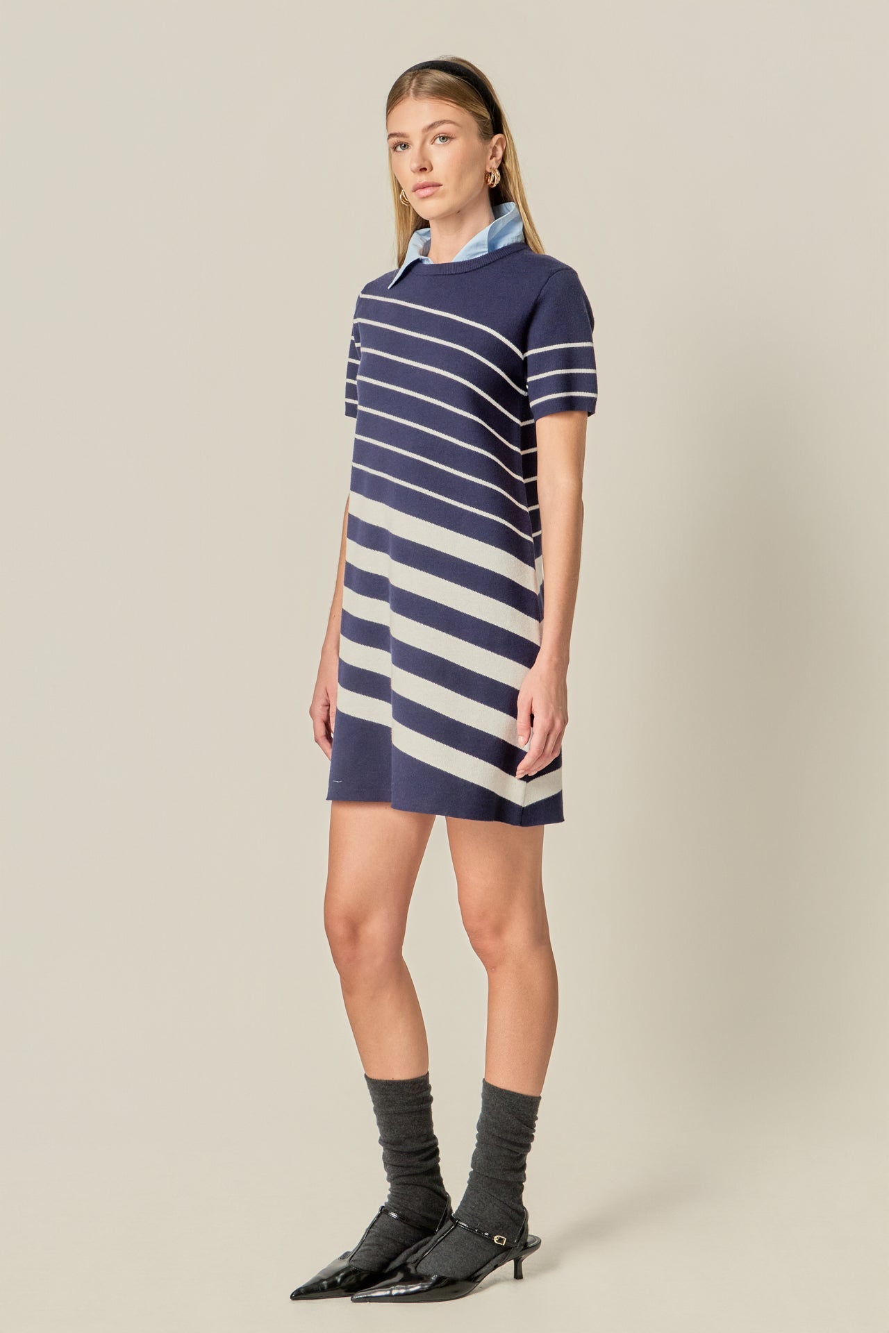 ENGLISH FACTORY - Multi Stripe Mini Dress - DRESSES available at Objectrare