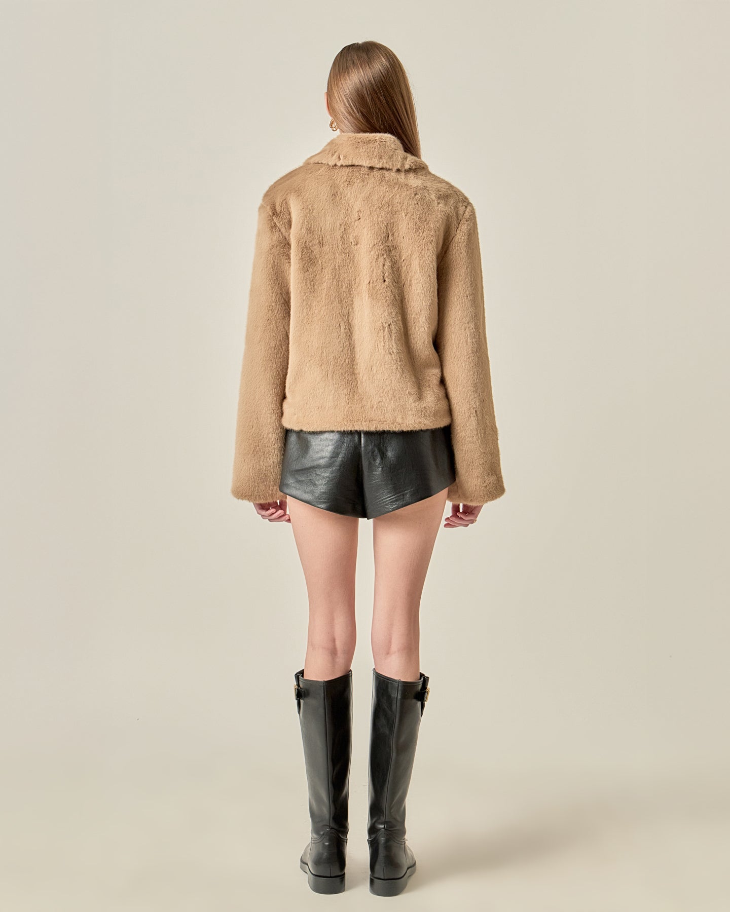 ENGLISH FACTORY - Faux Fur Collar Jacket - JACKETS available at Objectrare