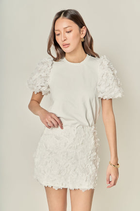 ENGLISH FACTORY - Charlotte Flower Mini Skirt - SKIRTS available at Objectrare
