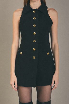 ENGLISH FACTORY - English Factory - Collar Romper - ROMPERS available at Objectrare