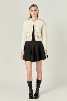 ENGLISH FACTORY - Ivy Flared A-line Mini Skirt - SKIRTS available at Objectrare