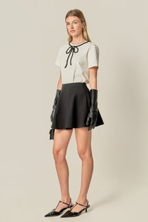 ENGLISH FACTORY - Ivy Flared A-line Mini Skirt - SKIRTS available at Objectrare