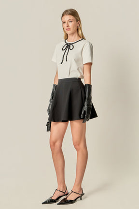 ENGLISH FACTORY - Ivy Flared A-line Mini Skirt - SKIRTS available at Objectrare
