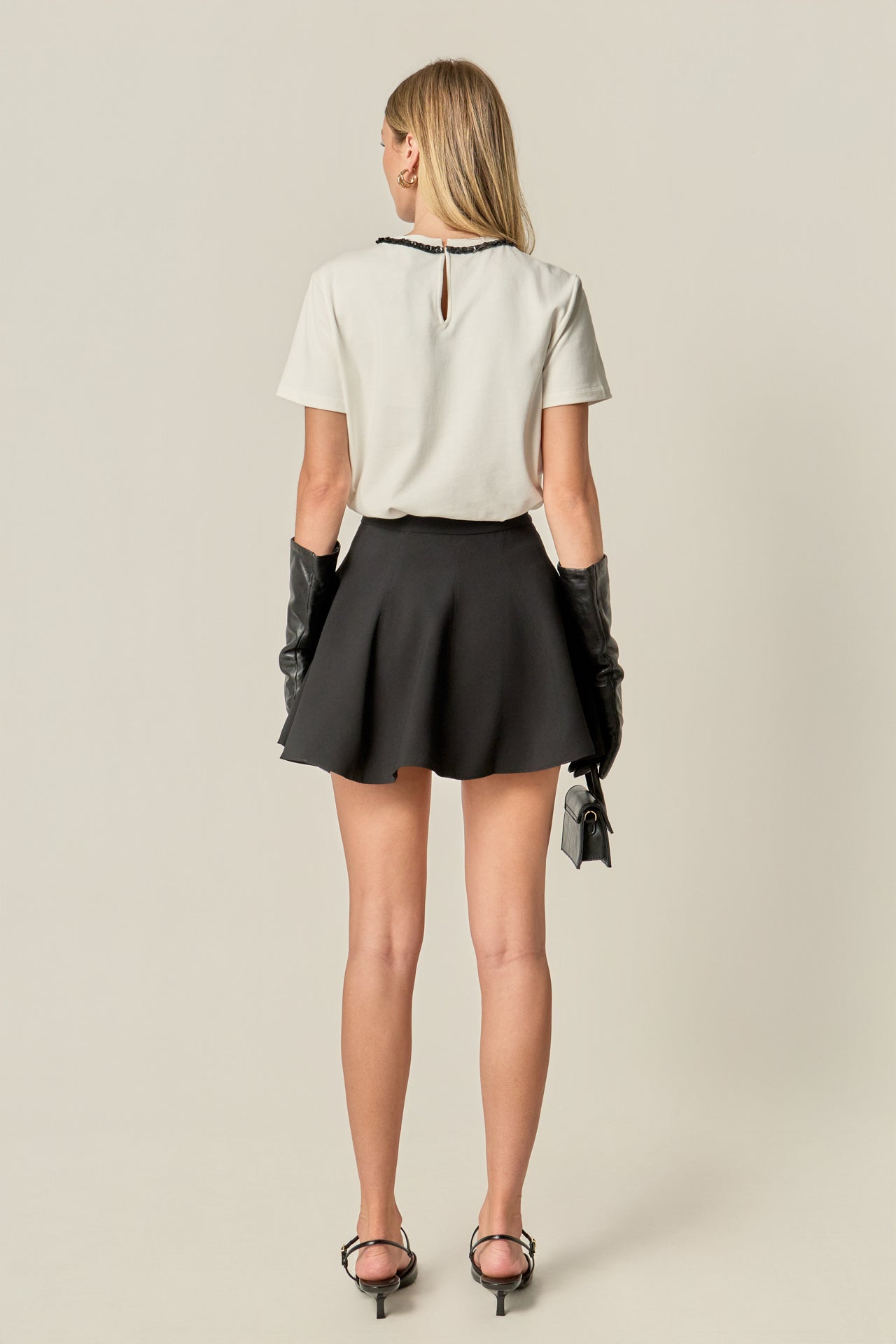 ENGLISH FACTORY - Ivy Flared A-line Mini Skirt - SKIRTS available at Objectrare