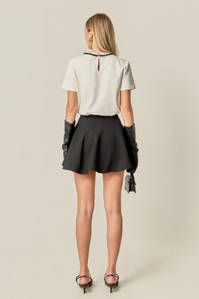 ENGLISH FACTORY - Ivy Flared A-line Mini Skirt - SKIRTS available at Objectrare
