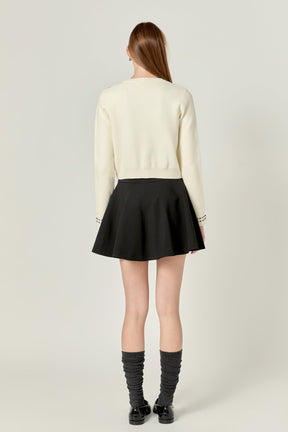 ENGLISH FACTORY - Ivy Flared A-line Mini Skirt - SKIRTS available at Objectrare