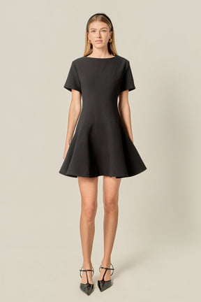 ENGLISH FACTORY - Flare Mini Dress - DRESSES available at Objectrare