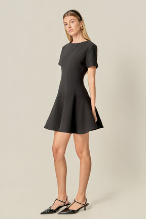 ENGLISH FACTORY - Flare Mini Dress - DRESSES available at Objectrare