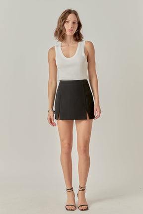 ENGLISH FACTORY - The Sienna Slit Skort - SKORTS available at Objectrare