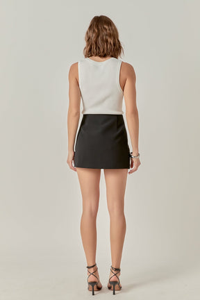 ENGLISH FACTORY - The Sienna Slit Skort - SKORTS available at Objectrare