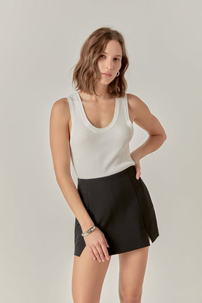 ENGLISH FACTORY - The Sienna Slit Skort - SKORTS available at Objectrare