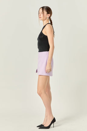 ENGLISH FACTORY - The Sienna Slit Skort - SKORTS available at Objectrare