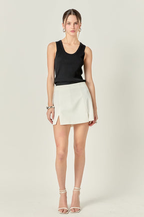 ENGLISH FACTORY - The Sienna Slit Skort - SKORTS available at Objectrare