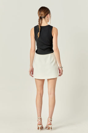 ENGLISH FACTORY - The Sienna Slit Skort - SKORTS available at Objectrare