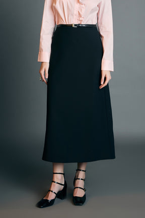 ENGLISH FACTORY - High Waisted A Line Midi Skirt - SKIRTS available at Objectrare