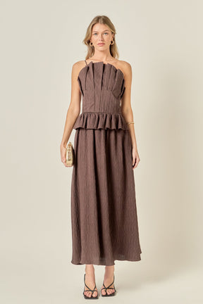 Modern Muse Pleated Midi Dress