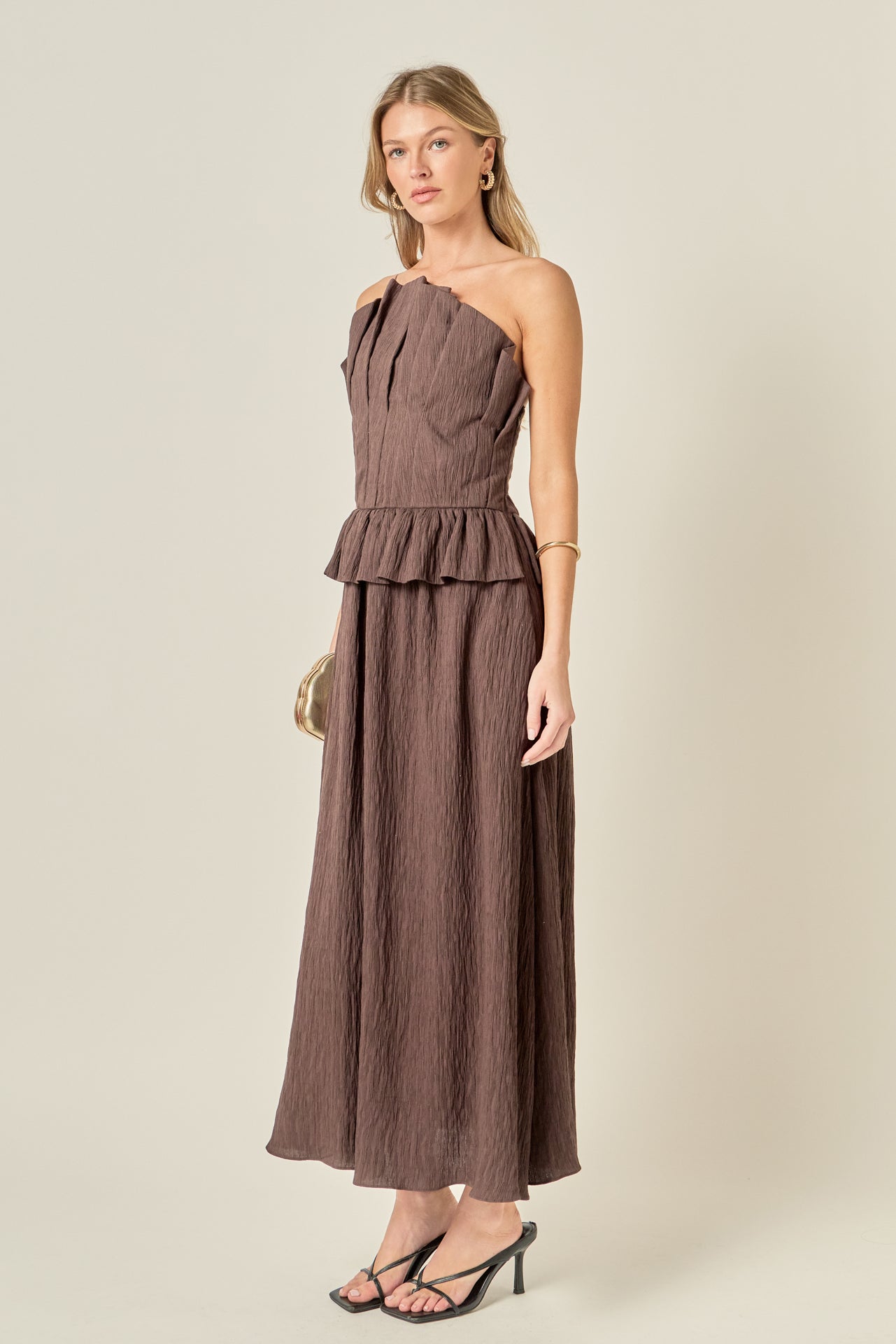 Modern Muse Pleated Midi Dress