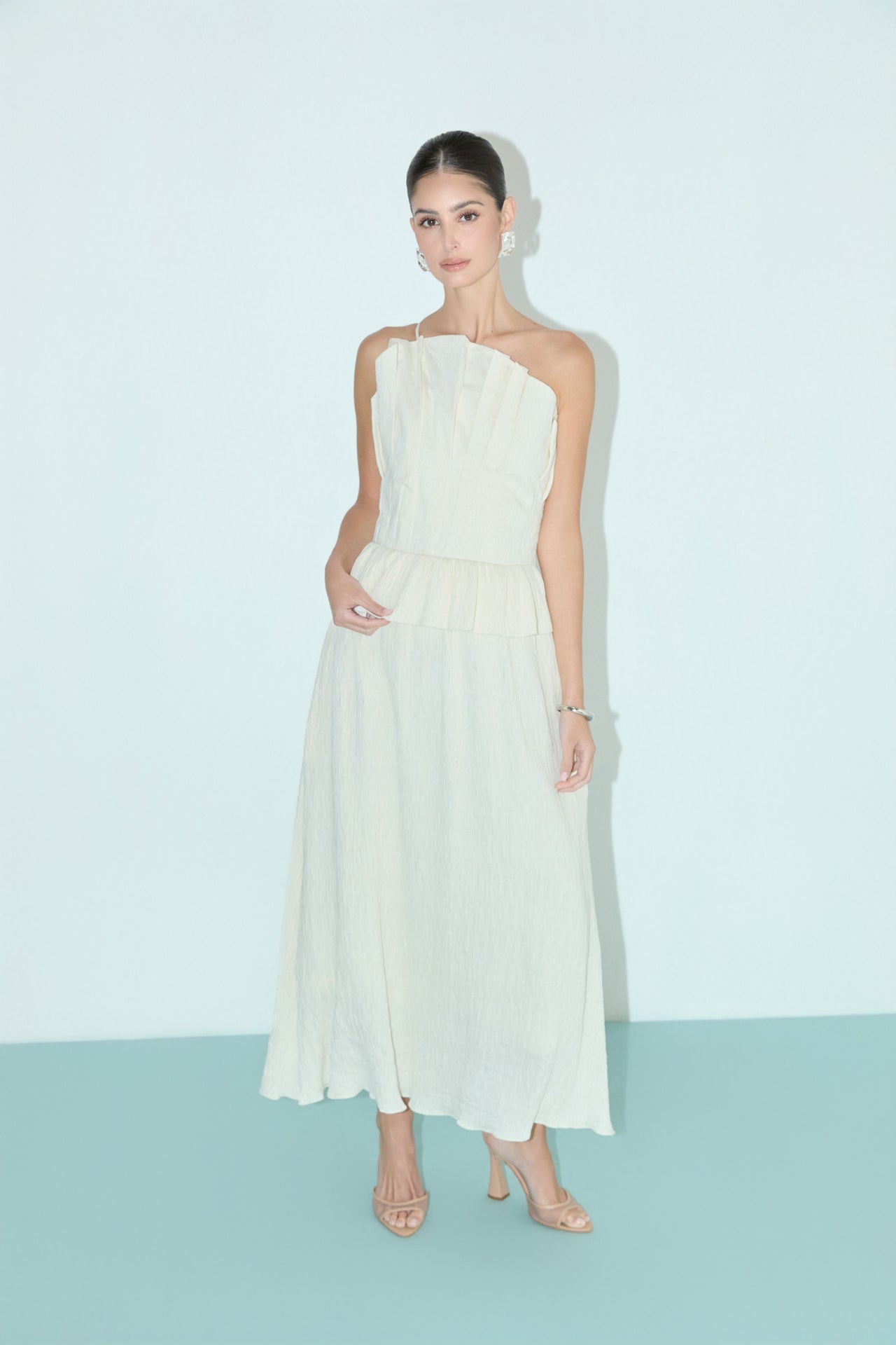 Modern Muse Pleated Midi Dress